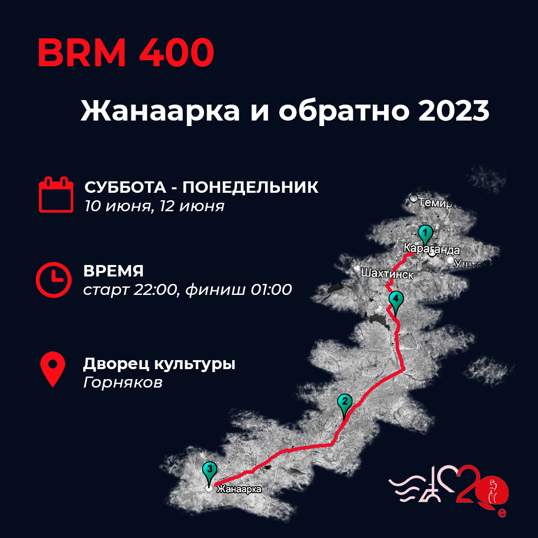 BRM 400 Жанаарка и обратно 2023 фото 1