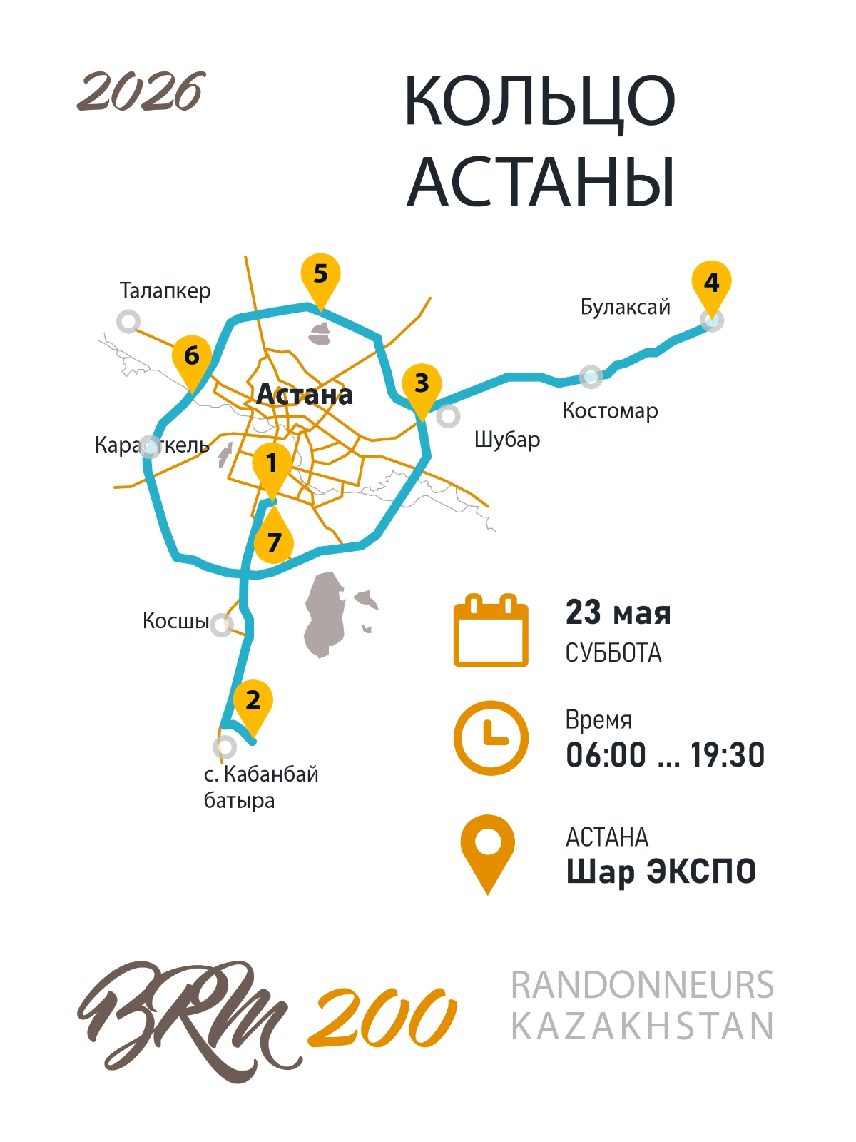 BRM 200 Кольцо Астаны 2026