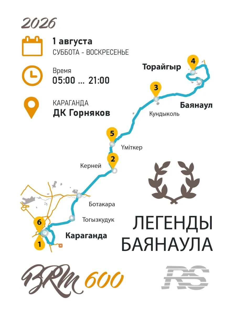 BRM 600 Легенды Баянаула 2026